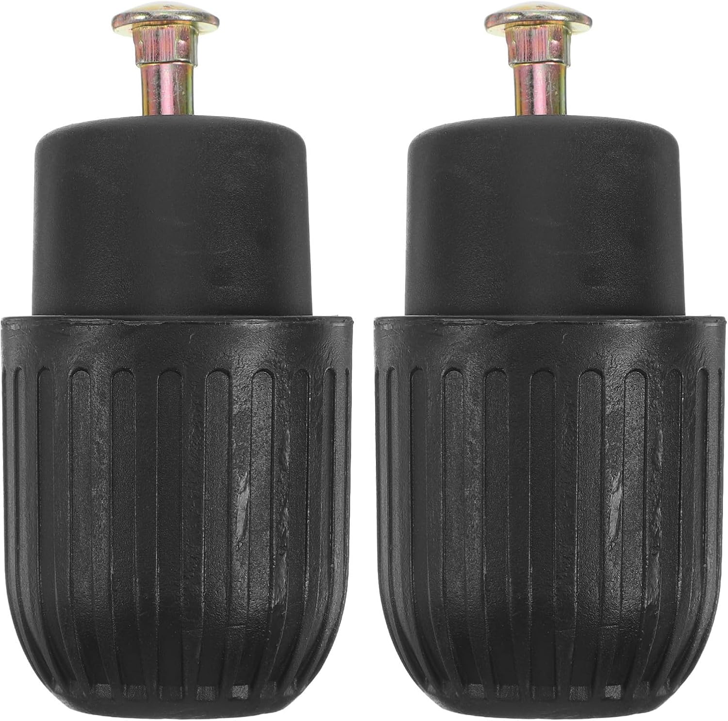 2pcs Black Plastic Chair Base Replacement Knobs for Office Chairs