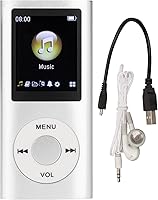Vista 11 de Reproductor de MP3, reproductor de música MP3 portátil con pantalla LCD delgada de 1.8 pulgadas, batería de litio de 200 mAh, multifuncional, sonido