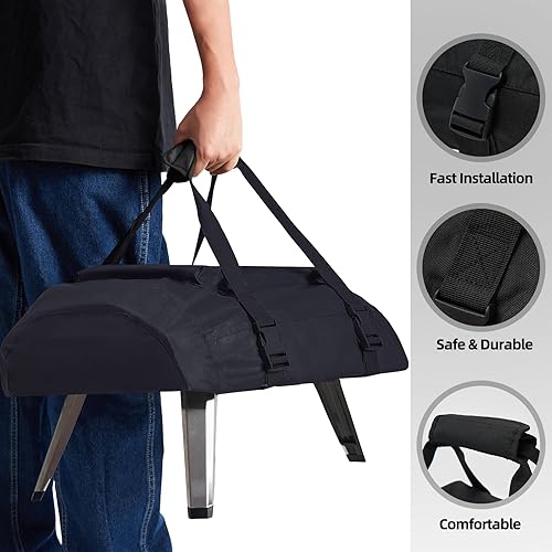 Miniatura 2 de NOELIFE Funda para horno de pizza para Ooni Koda 16, accesorios para Ooni 16, funda de transporte impermeable para máquina de pizza con bolsillo