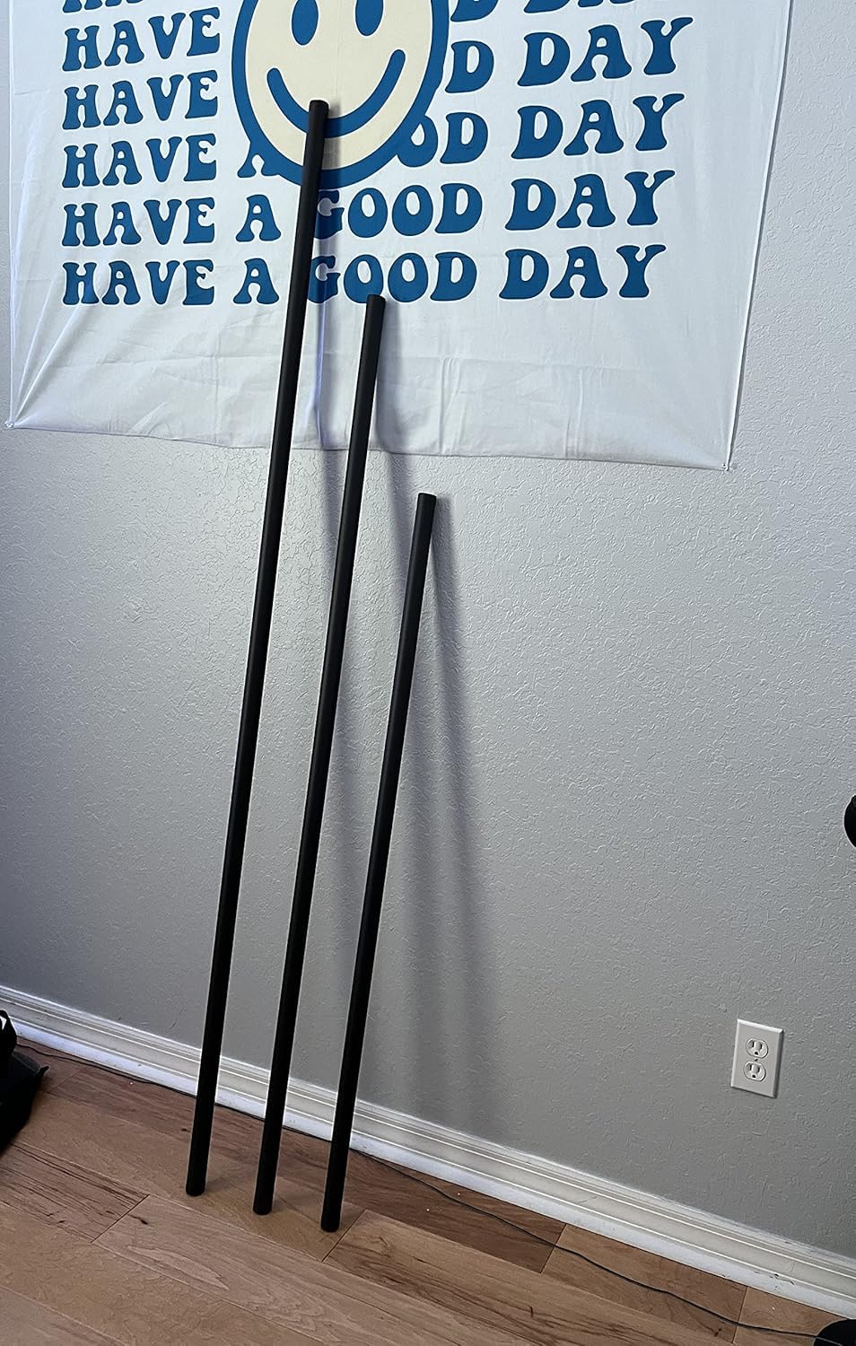 Victory Martial Arts 2-Pack Premium Foam Padded Training Bo Staff with Black Carry Bag Case (Black/Black, 6 ft 2 Pack)