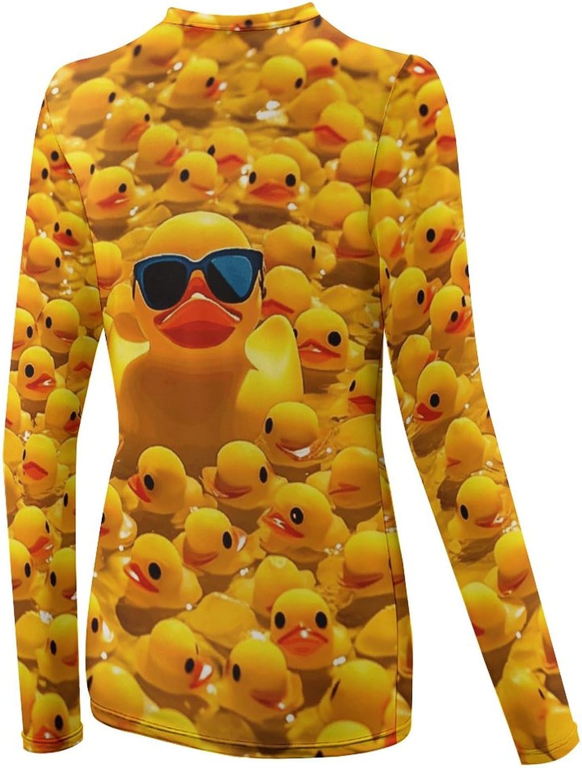 Rubber Ducky Rash Guard for Women Long Sleeve Swimsuits Sun Protection Sun Shirt Swim Shirts Hiking Tops