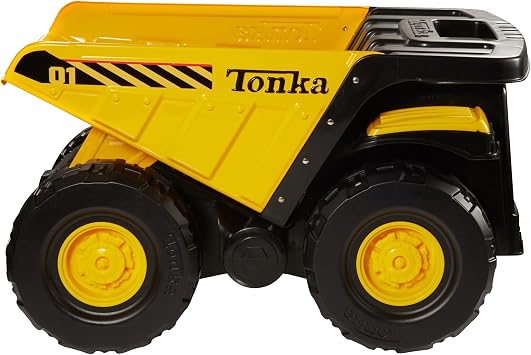 Tonka Toughest Mighty Dump Truck, Yellow, (L x W x H) 12.00 x 19.00 x 10.75 Inches