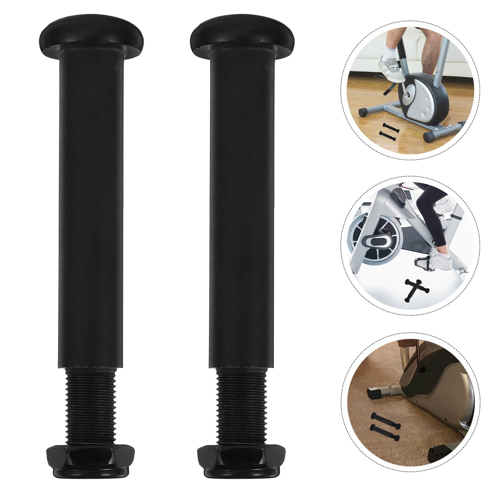 1 Paar Pedalbolzen aus Stahl für Ellipsentrainer Pedalachsen Ersatzteile Kompatibel mit Fitnessgeräten Robust und Vielseitig für Heimtrainer