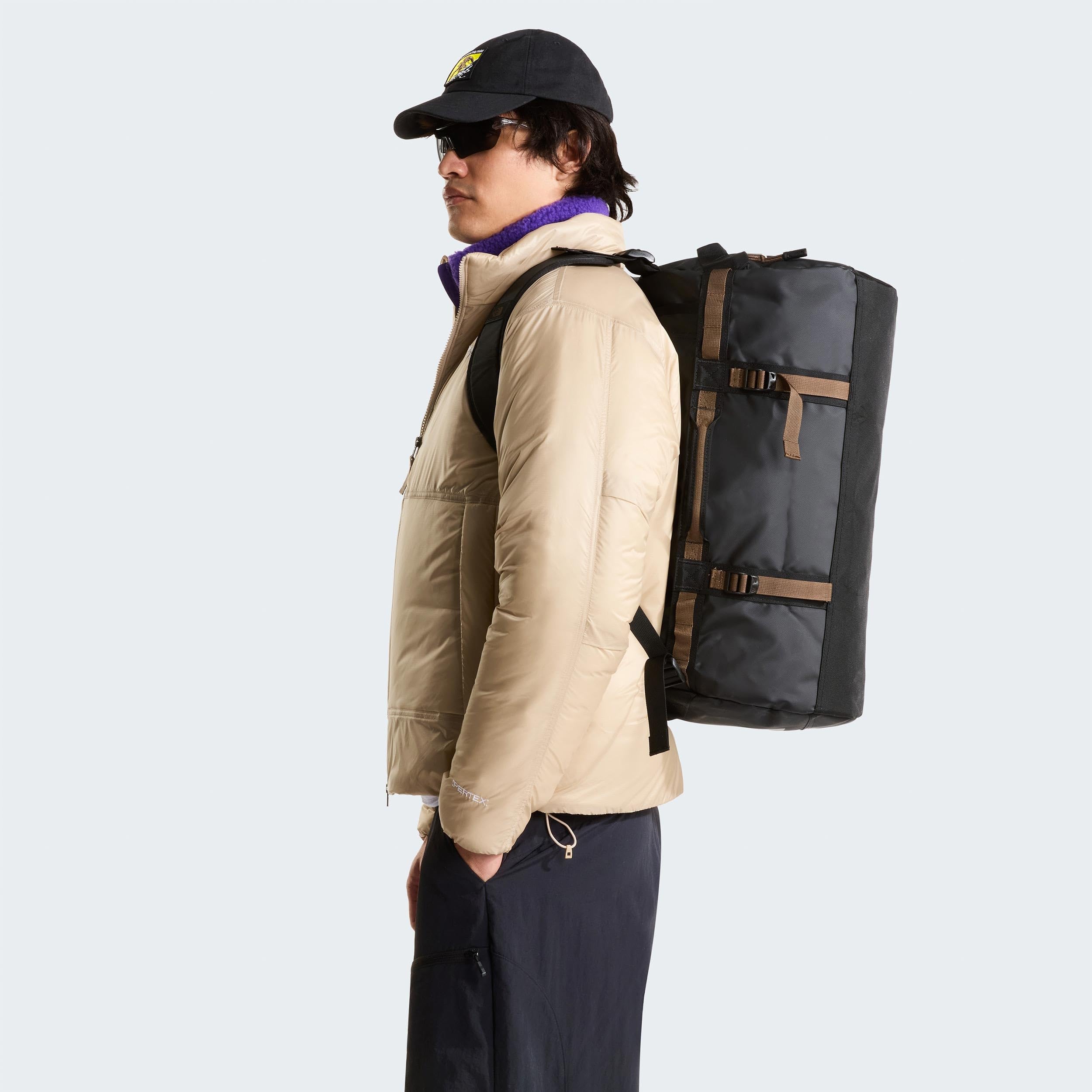 THE NORTH FACE Unisex Base Camp 50L Duffel, TNF Black/Smokey Brown/, S