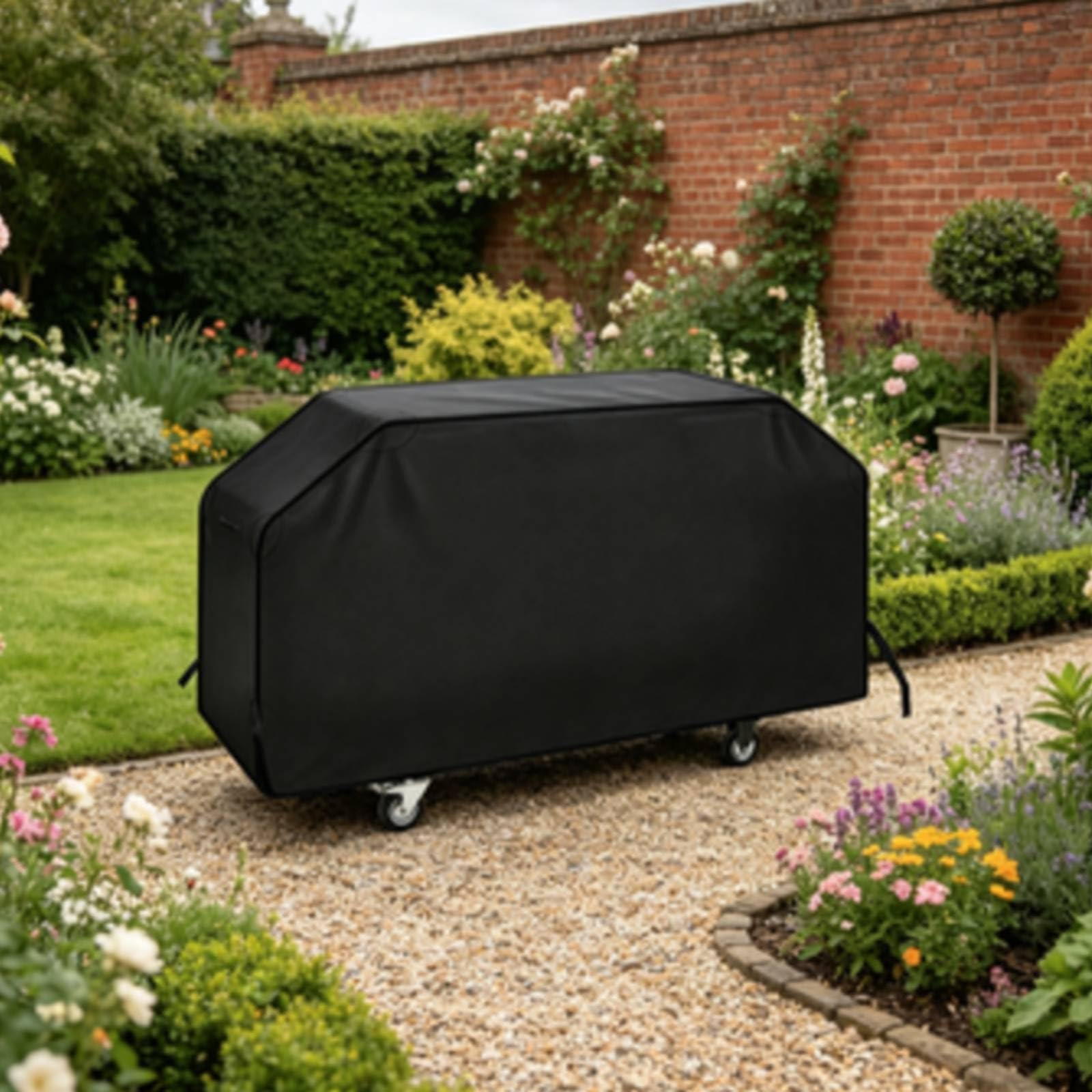 F Fityle Funda para Barbacoa Exterior Cubierta Protector Tapa Manta 600D Oxford Impermeable con Recubrimiento PVC y Diseño Cortavientos Adecuada para Camping Jardín Patio Balcón