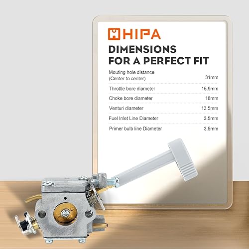 Miniatura 7 de Hipa RY08420 Carburador para mochila BP42 RY08420A RY42BPEMC RY42WB soplador de hojas 308054093 900777005 308054079 Carb