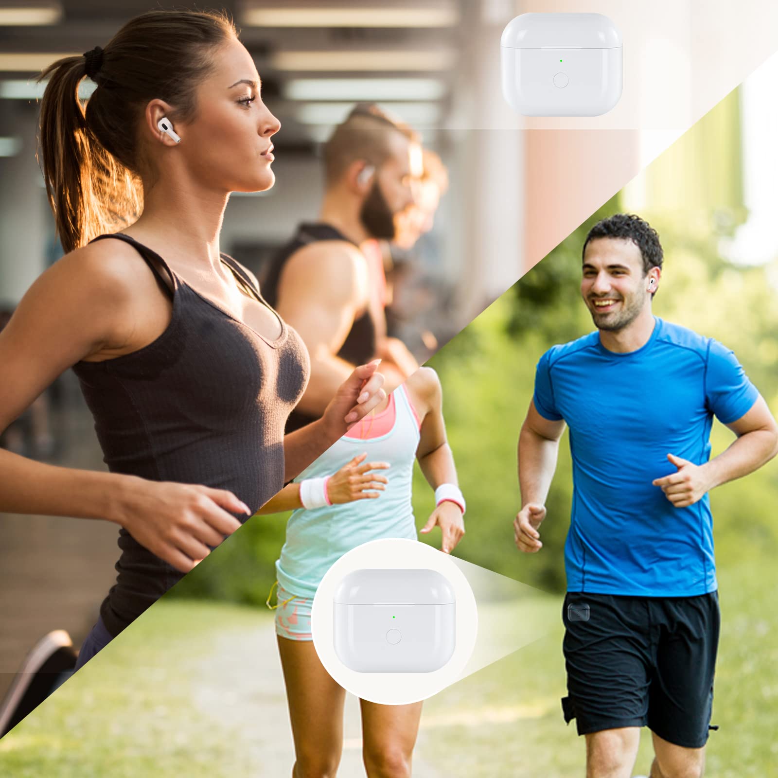 Amazon.com: Vape Accessories Wireless Charging Case Replacement Compatible  with AirPods 3rd Generation, Air Pods 3 Charger Case with Bluetooth Pairing  Sync Button Without Earbuds, White : Electronics