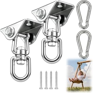 Heavy Duty Hammock Hanging Kit, 2 Pack 2000LB Stainless Steel Hooks