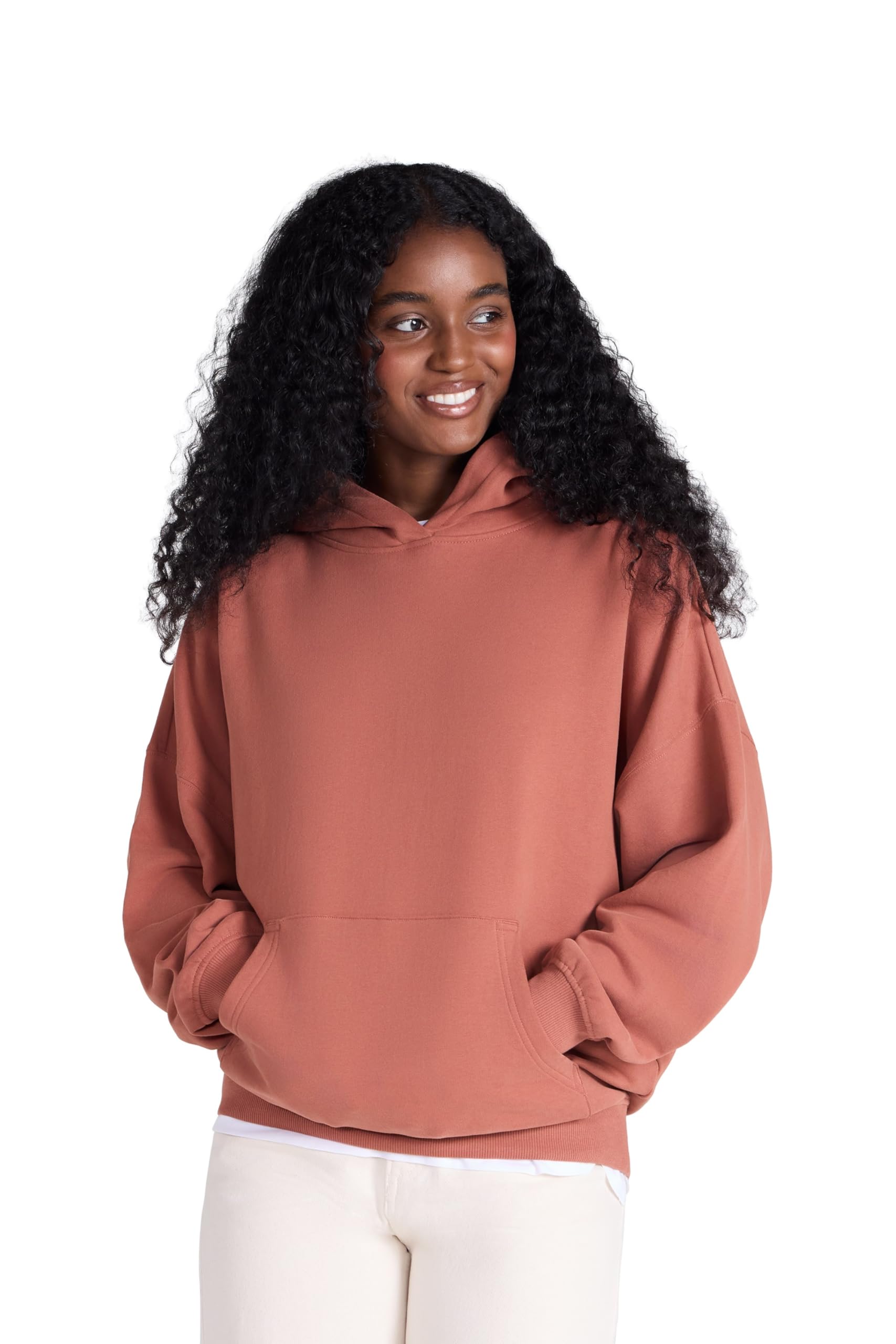Animal Women's Rust Idol Drop Shoulder Hoodie L