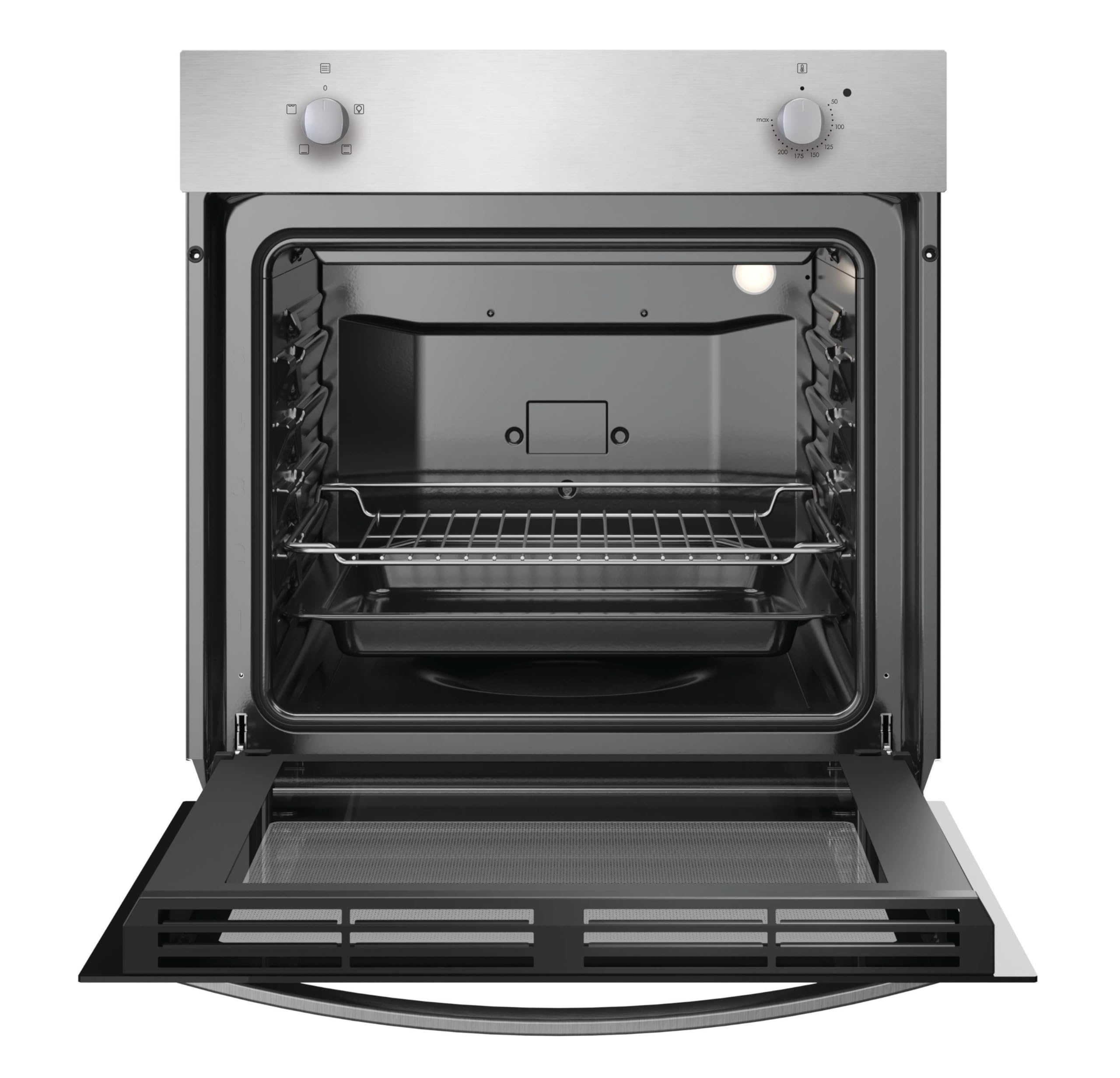 Candy Forno Elettrico da Incasso 70 Litri, Statico, Pulizia Aquactiva a Vapore, Classe Energetica A, Acciaio Inox, 59,5 x 56,8 x 59,5 cm (L x P x A), FIDC X100IT