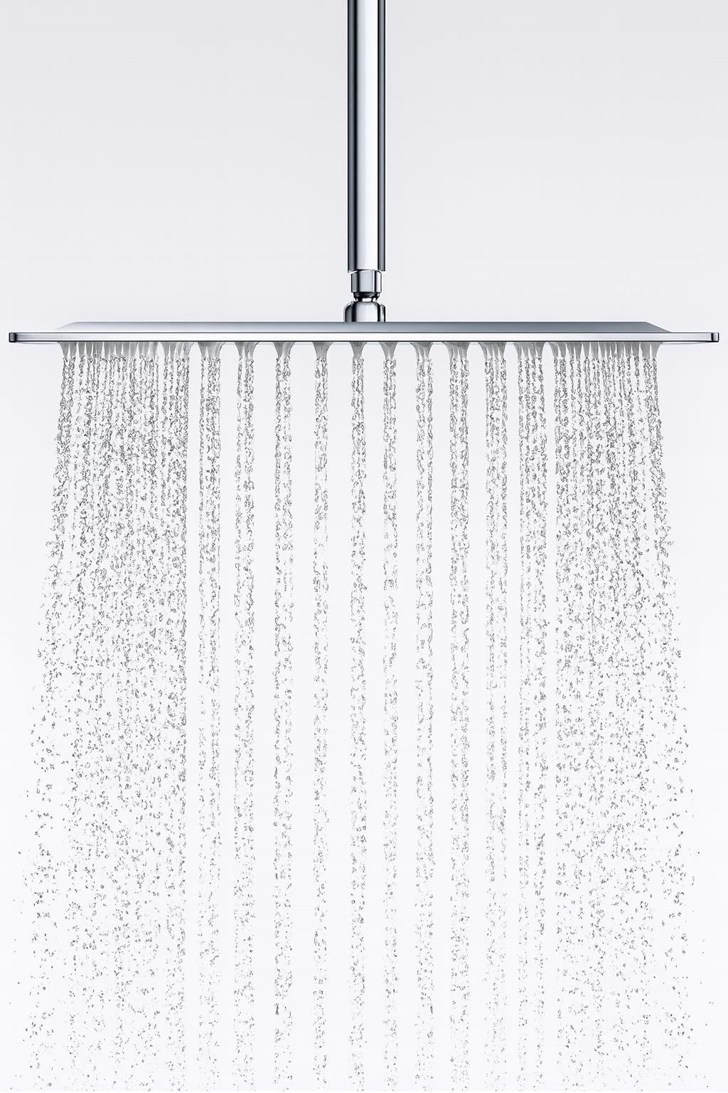 12 X 12 inch Ultra Slim Stainless Steel Over-Head Rain Shower for Bathroom (Silver, 12 x 12)