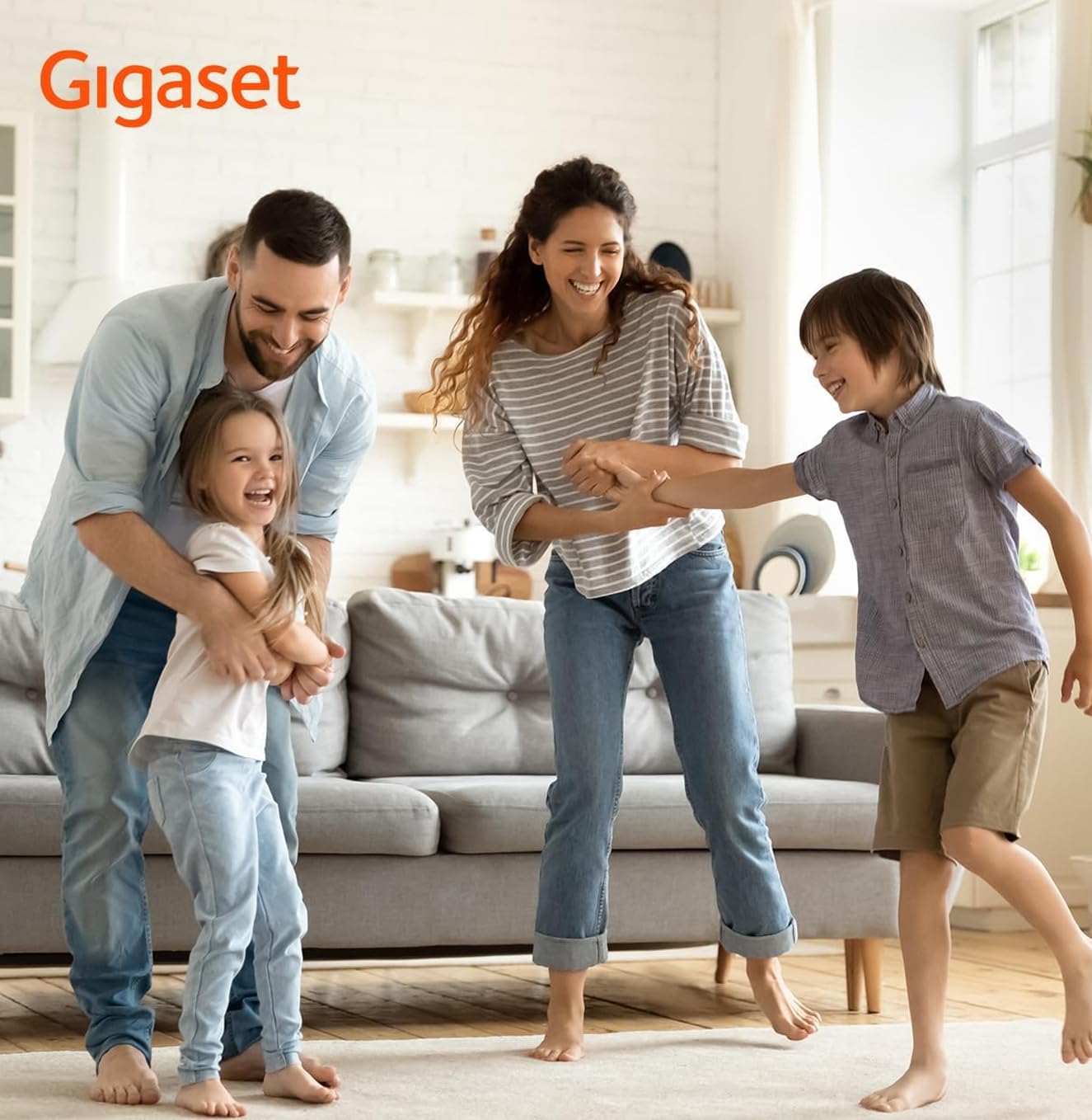 Gigaset A690 Trio - Tres Teléfonos DECT Inalámbrico - Pantalla Gráfica en Blanco y Negro Iluminada - Gran Autonomia, Negro [Versión Española] — view 7