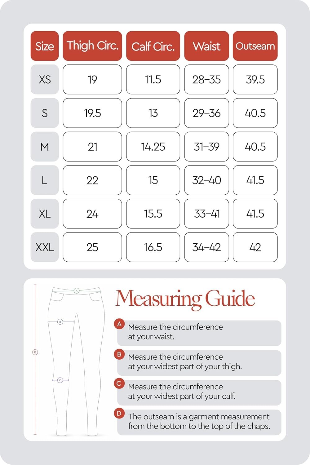 HORZE Blake Leather Full Chaps - Image 3