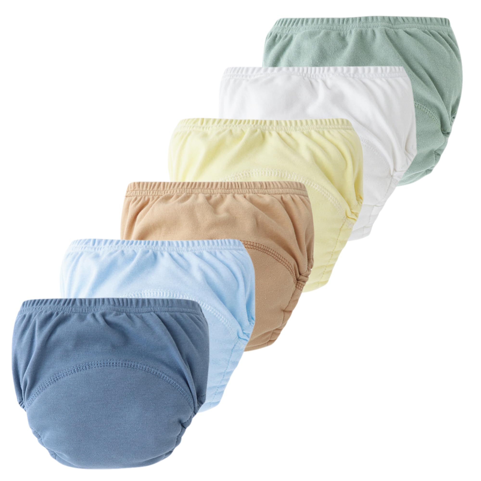NEAWEALY Baby Potty Training Pants Training Underwear Cotton Underpants 6-12 Months 6 pieces - unisex 01