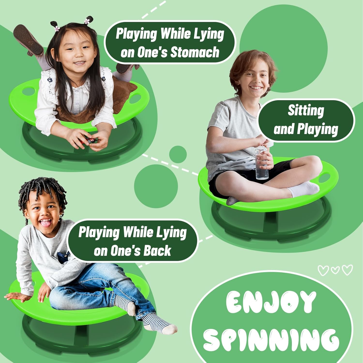 Kids Sensory Swivel Chair - Sensory System Training for Children - Improve Motion Sickness - Swivel Chair for Autism Kids. (AB010007-3)