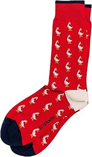 El Ganso Calcetín Motivo Gansos Rojo