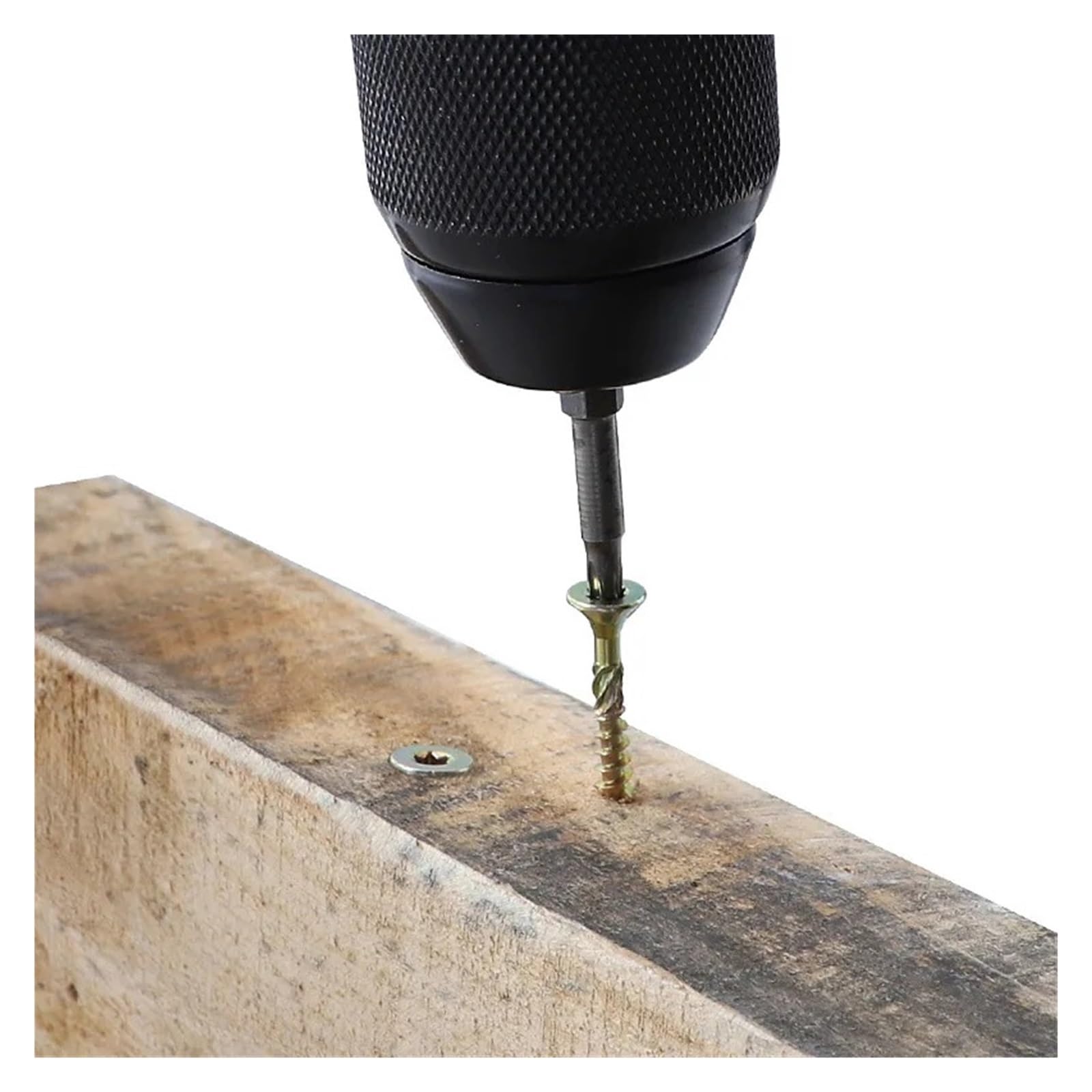 Surtido de tornillos para madera, Paquete de 100 tornillos autorroscantes cabeza plana for madera T25, acero M5, 35-80 mm(4.5x45mm,500PCS-T25)