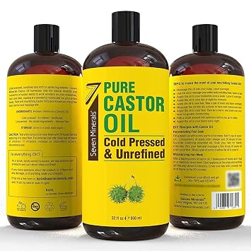 Seven Minerals Pure Apricot Kernel Oil & Castor Oil
