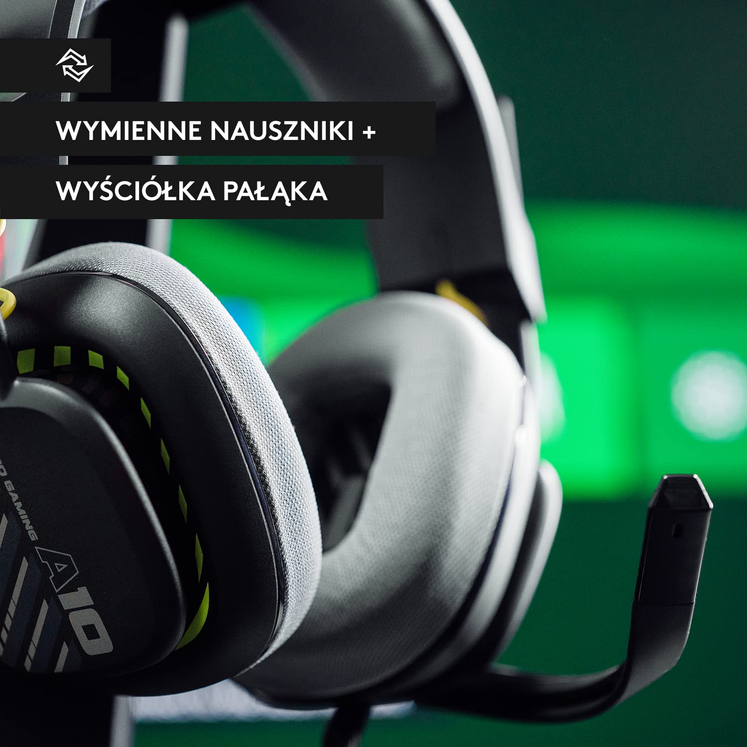 ASTRO Gaming A10 Gaming Headset, Słuchawki przewodowe 2. Gen. - słuchawki wokółuszne do gier z mikrofonem flip-to-mute, przetworniki 32 mm, zgodne z PC - Czarne/Szare