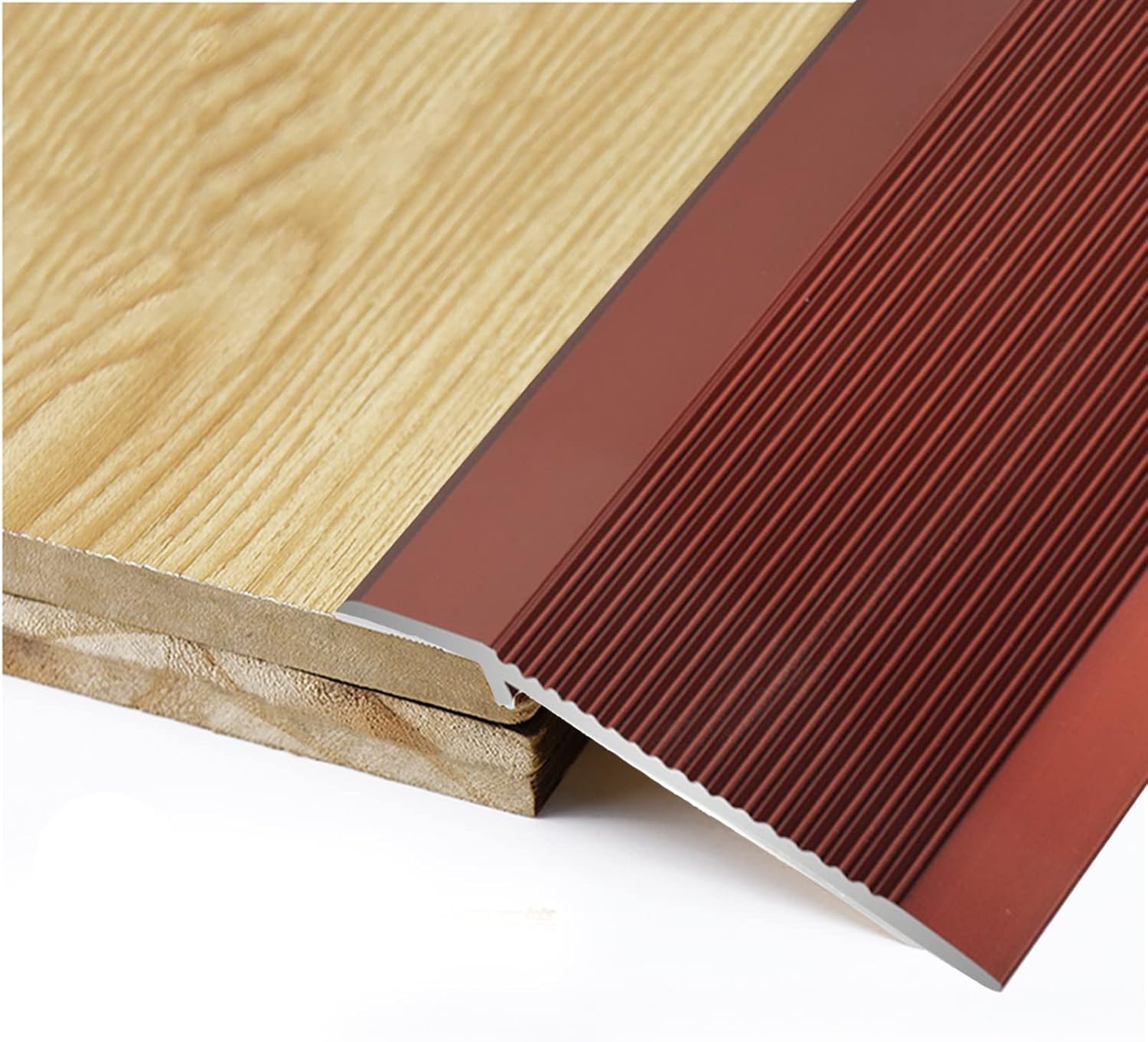 SUCHETA Transition Strips for Laminate Flooring, Non Slip Sturdy Threshold Slope Tall 1cm, Extra Wide Reducer Floor Strips for Scooter Sweeping Robot