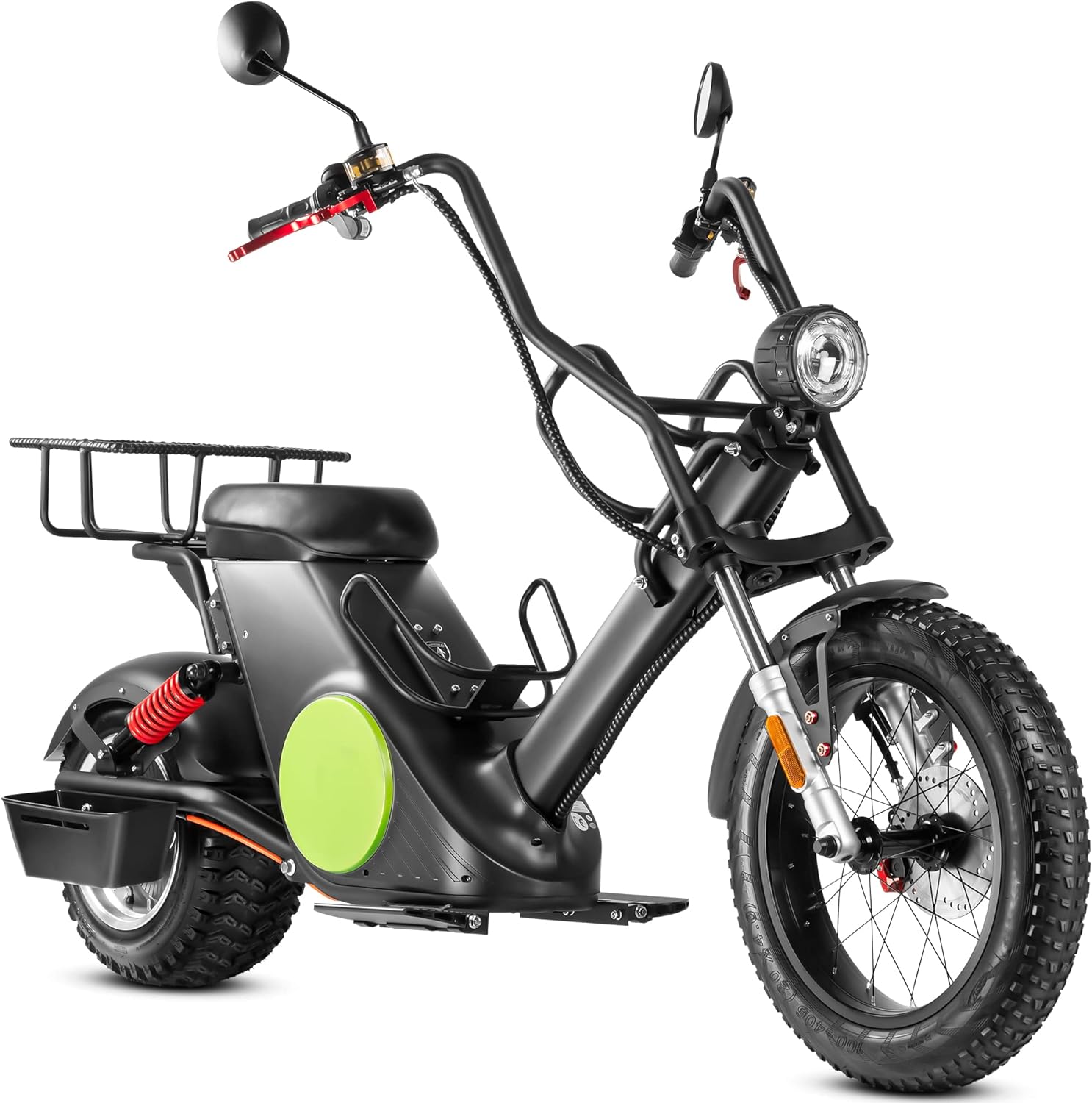 eAhora M6G Electric Golf Cart, 2000W Motor, 60V 25Ah Battery, 24 Miles Range, Golf Ball Box, Big Tires, Perfect for Golf Course Commute