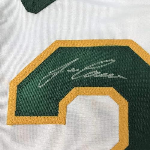 Miniatura 2 de Framed Autographed/Signed Jose Canseco 33x42 Oakland White Baseball Jersey JSA COA