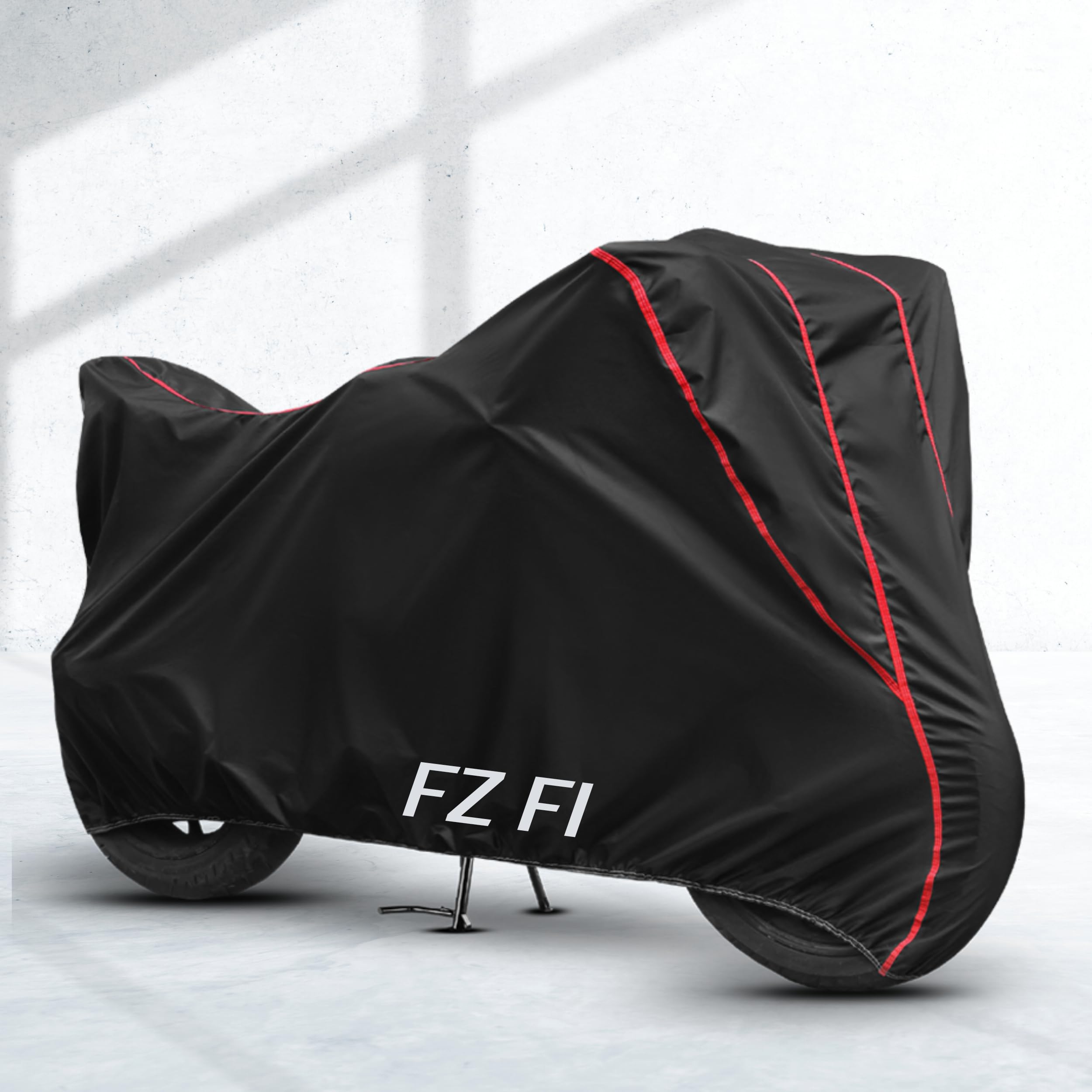 SEAZEN Water Resistant Bike Cover for Yamaha FZ FI | Waterproof Two Wheeler Body Cover | UV Heat, Dustproof & All Weather Protection | Windproof Elastic Bottom | Outdoor Rain & Sun Protection-picture-24