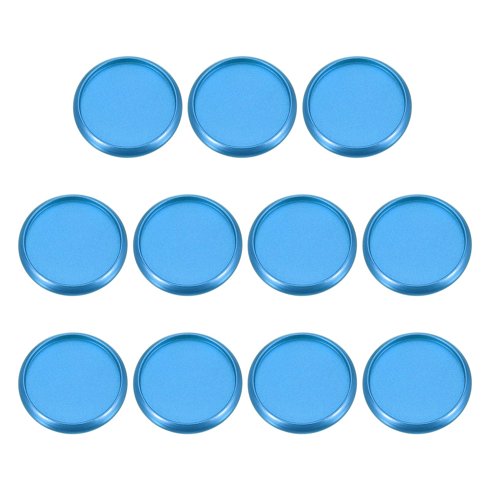 PATIKIL 28mm 1 1/9" Blue Round Book Binding Discs, 11 Pcs Aluminum Alloy Discbound Expansion Discs Round Binder Rings for DIY Notebook Planner