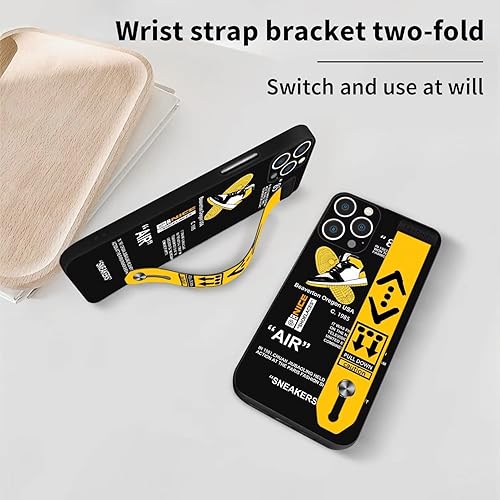 Miniatura 5 de STORYBOX Funda protectora para iPhone 12 Pro Max Cool para niños, zapatos deportivos, estilo de marca, diseño con función atril y diseño moderno de