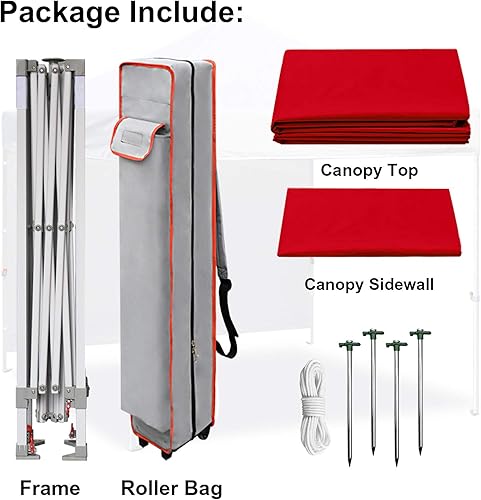 Miniatura 6 de Eurmax Smart - Toldo desplegable de 10 x 10pies para festivales al aire libre, portón trasero, eventos, tienda de artesanías toldo instantáneo con 1
