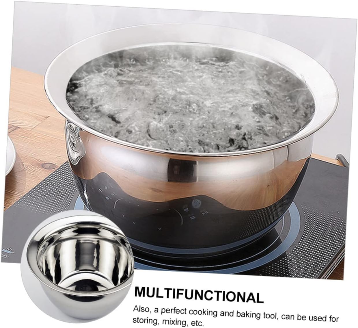 304 Stainless Steel Oil Basin Large Salad Bowl Kitchen Bowl Food Storage Container