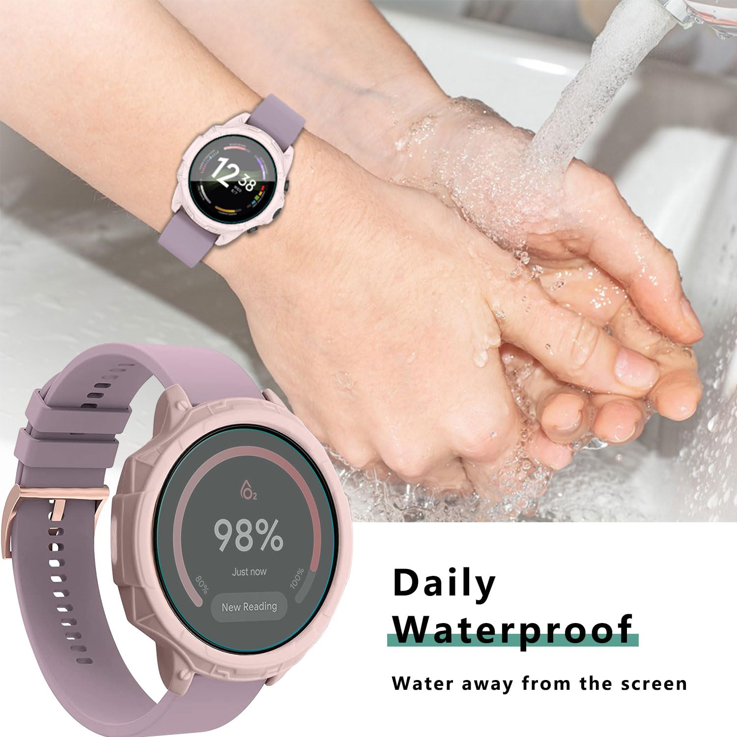 Protector De Pantalla De Vidrio Templado 9H Para Relojes Fossil Y Garmin - Pack De 4 Unidades (0.33mm)