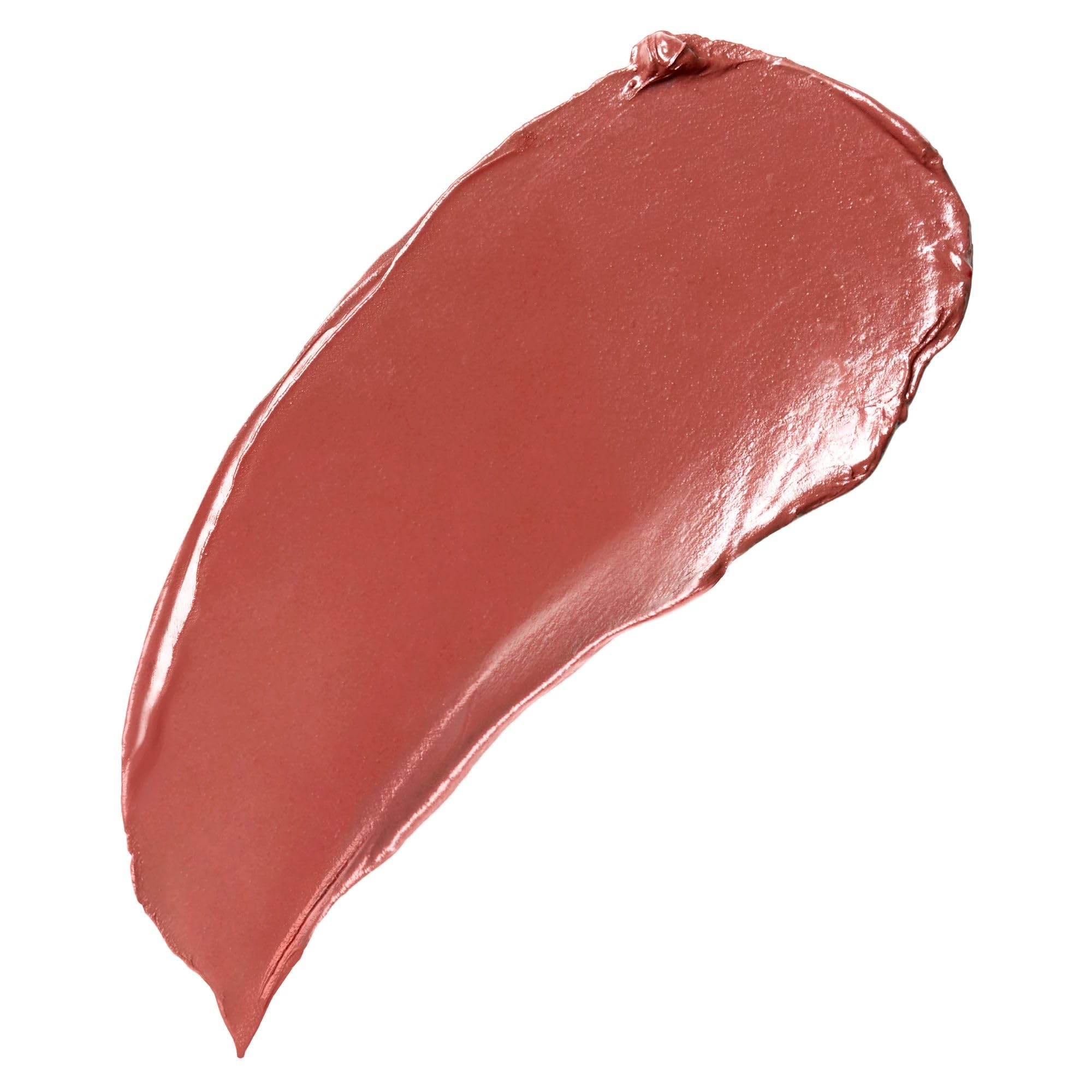 BUXOM Full-On Plumping Satin Lipstick, Pigment-Rich Creamy Lip Color, Infused with Peptides, Hyaluronic Acid & Sunflower Wax, Satin Finish, Weightless, Cruelty Free