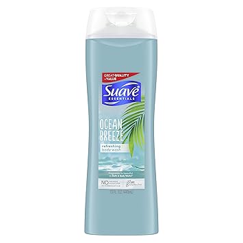 Suave Essentials Body Wash, Ocean Breeze, 15 Fl Oz Pack of 1
