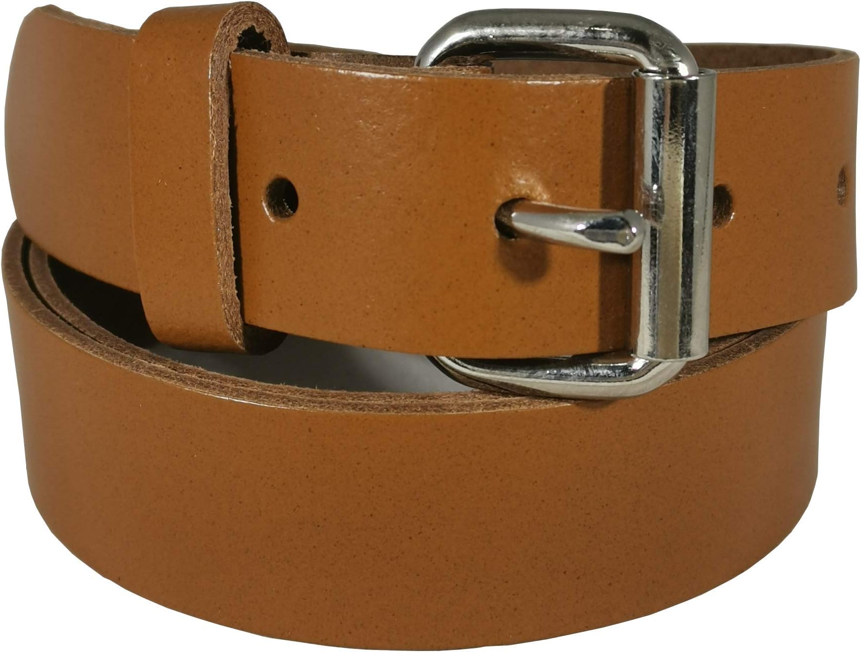 BELT UP Mens 100% Real Leather 1.25 Inch Plain Casual Smart Trouser Belt