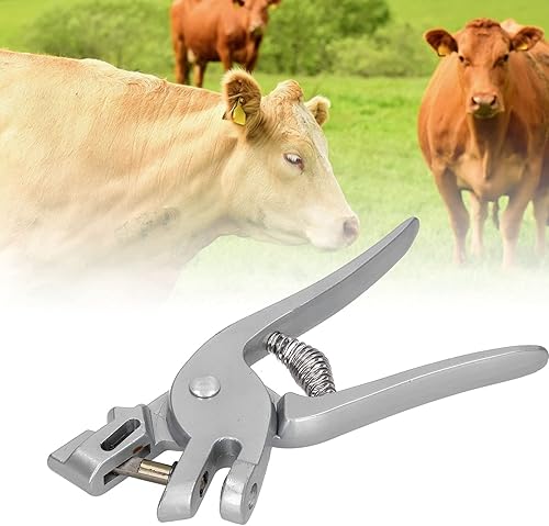 Miniatura 8 de Alicates de etiqueta de oreja para ganado, aplicador universal de etiqueta de oreja de ganado de acero inoxidable, alicates de abrazadera de oreja