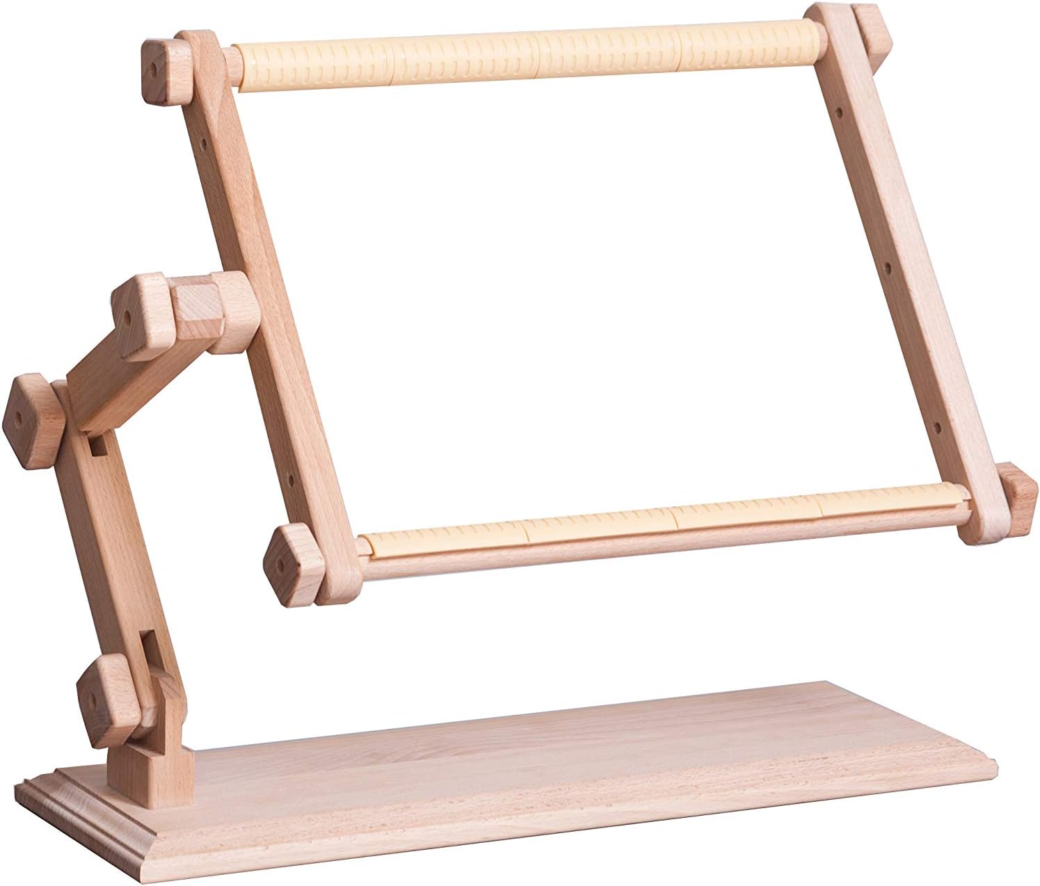 MARUSSIA Pinocchio Supporto Da Tavolo Per Ricamo In Legno Di Faggio - Girevole 360° E Regolabile, 25x32 Cm - 4