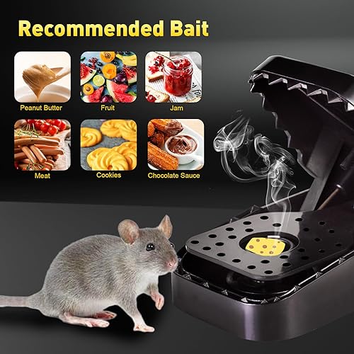 Miniatura 6 de Paquete de 12 trampas para ratones, uso en interiores y exteriores, trampas para ratones pequeñas para el hogar, trampas para ratones reutilizables,
