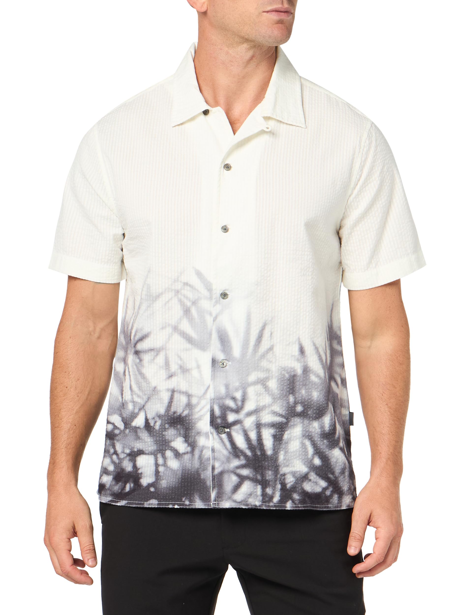 John Varvatos Men's Luxury, White Multi, XXL