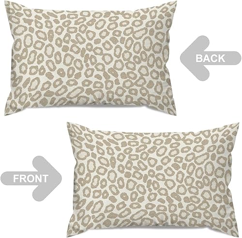 Vista 610 de Funda de cojín con estampado de guepardo rosa intenso, cojín cuadrado con estampado de animales fucsia, funda de almohada decorativa para el hogar