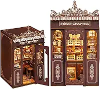 Kit DIY Casa Miniatura - Kit de Modelo de Book Nook de Confeitaria, um Presente Adequado para Maiores de 14 Anos