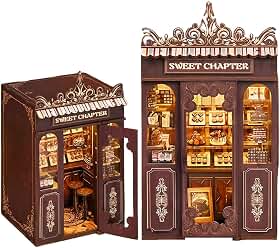 Kit DIY Casa Miniatura - Kit de Modelo de Book Nook de Confeitaria, um Presente Adequado para Maiores de 14 Anos