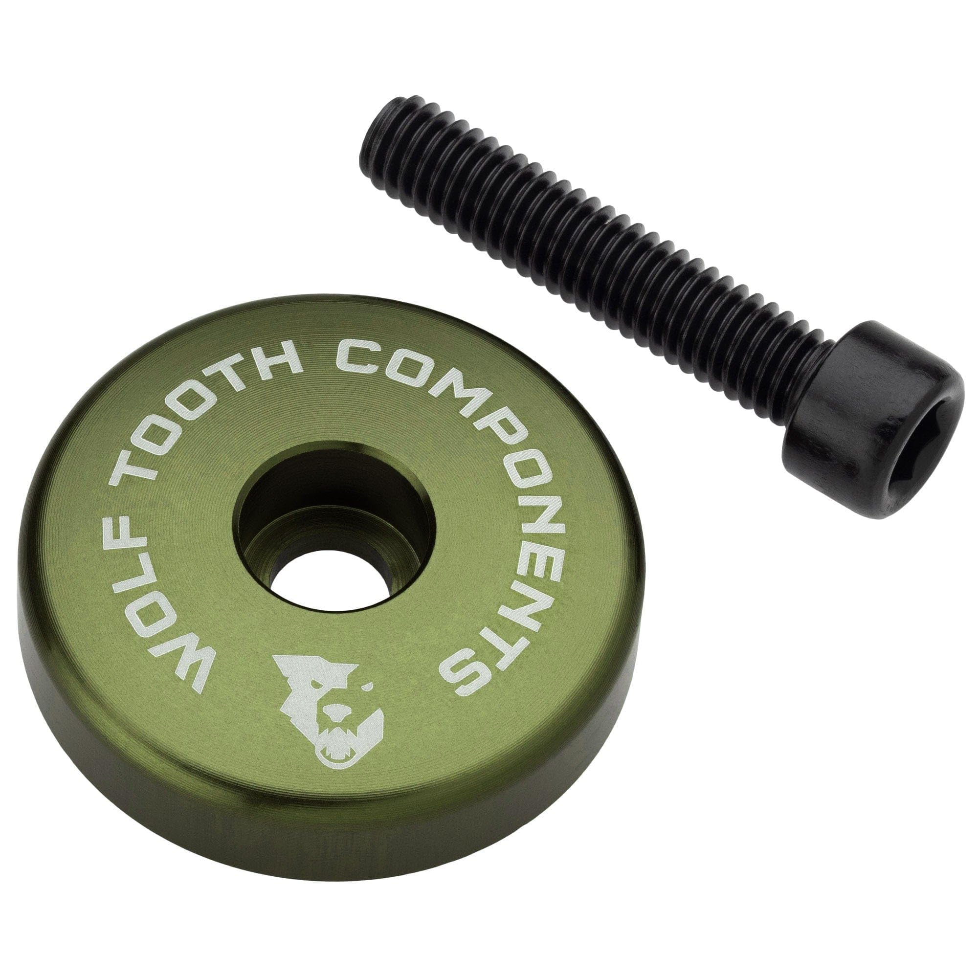 Wolf Tooth Olive Stem Cap with 5mm Spacer