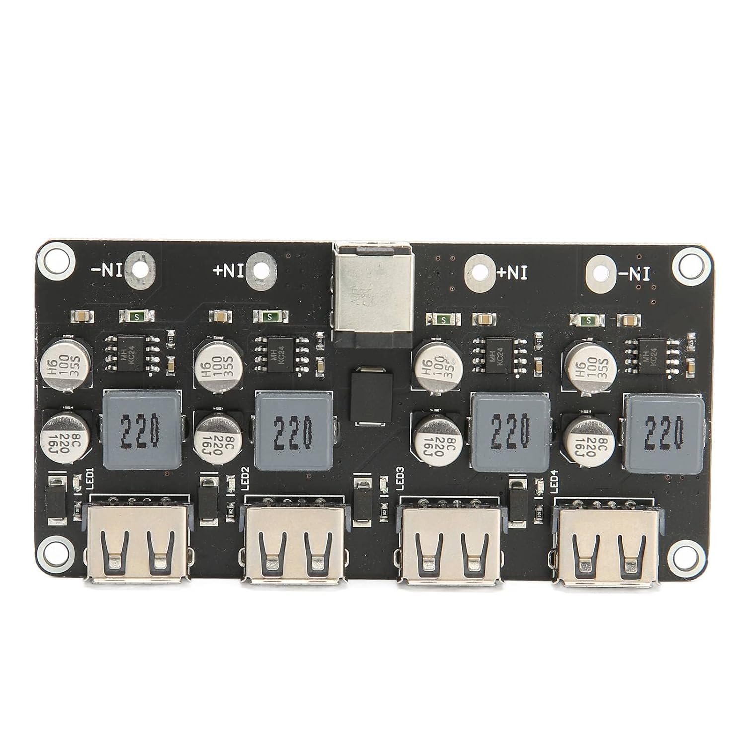 4 Way Fast Module, Power Module Fast Module 12V 24V to QC3.0 Power USB Phone Charging Converter Board