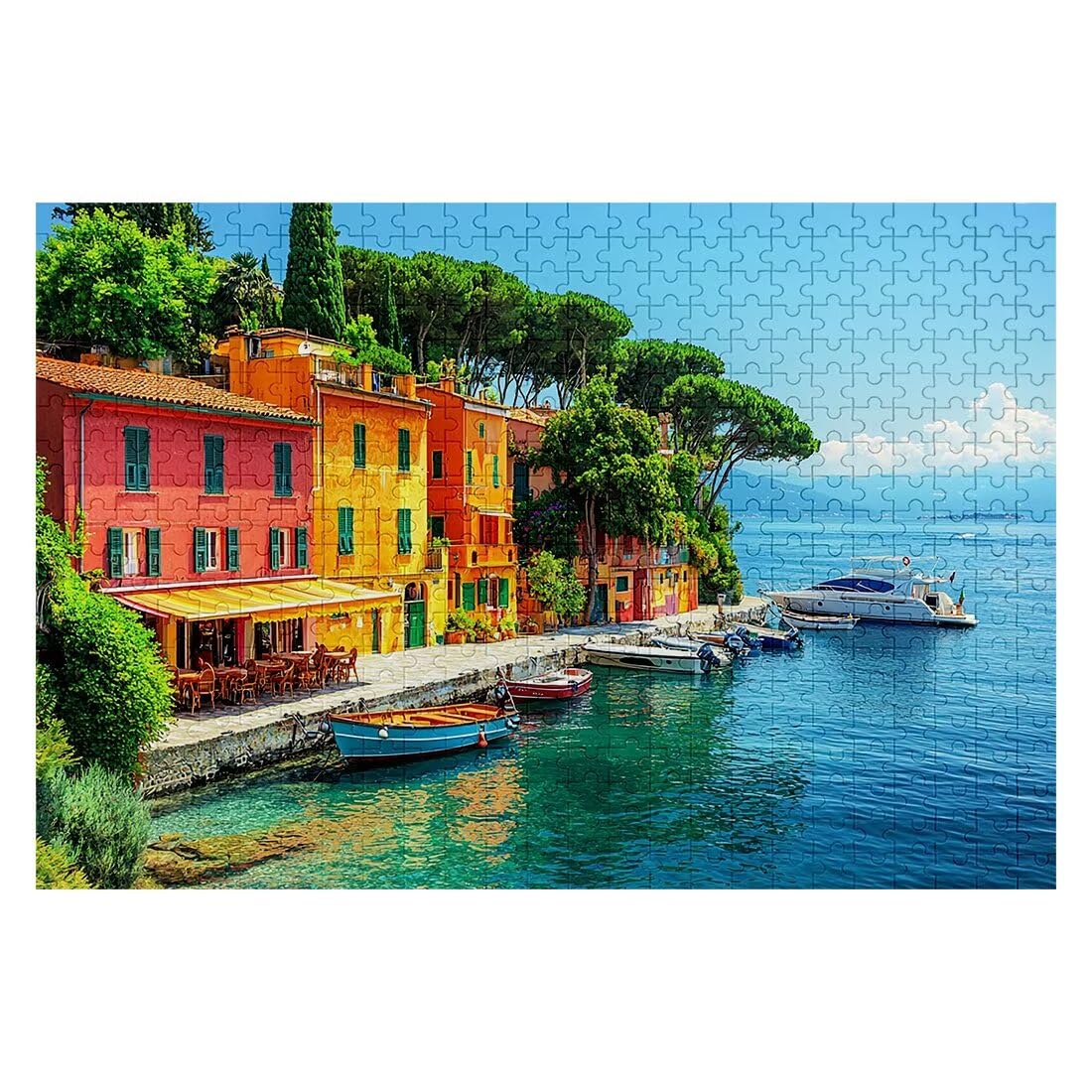 Puzzle 5000 sztuk Włochy Puzzle Krajobrazy Wymiary 156 x 105 cm Puzzle dla Dorosłych Kreatywna Rozrywka, Śmieszne Klasyczne Puzzle Zabawki Edukacyjne Oryginalne Prezenty Dla Kobiet I-81