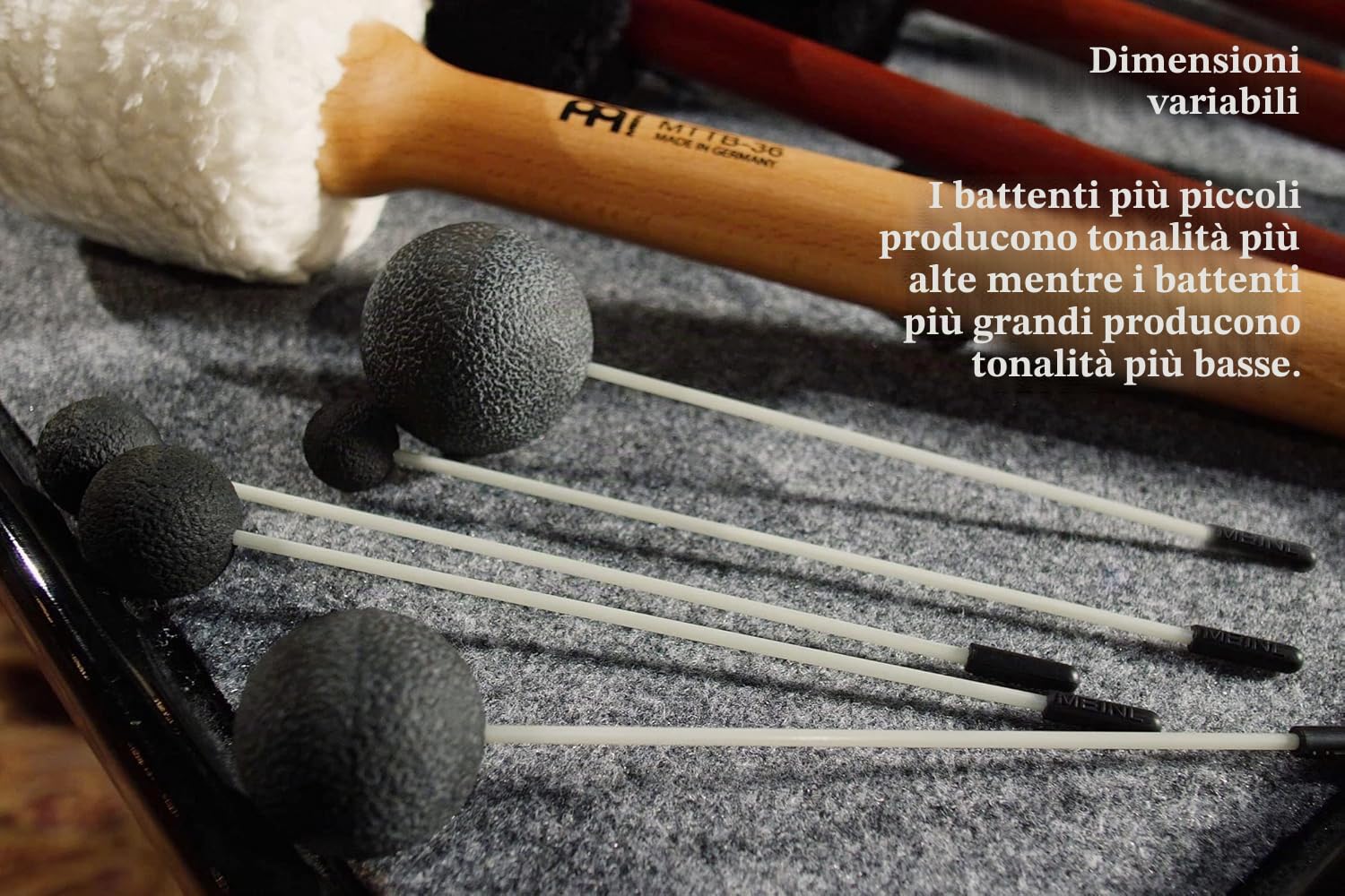 Sonic Energy Gong Resonant Mallet – Testa in gomma con diametro 50 mm – Per suonatori di gong, percussioni e meditazione (G-RM-50)