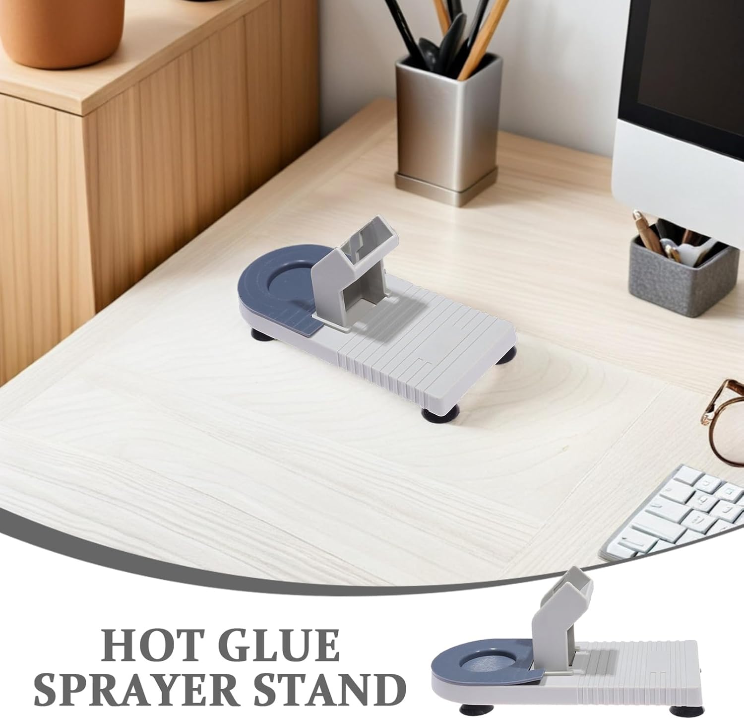 Hot Glue Sprayer Holder Compact and Portable Hot Melt Glue Gun Base for Safe Crafting Easy to Install and Store for Diy Projects and Home Use