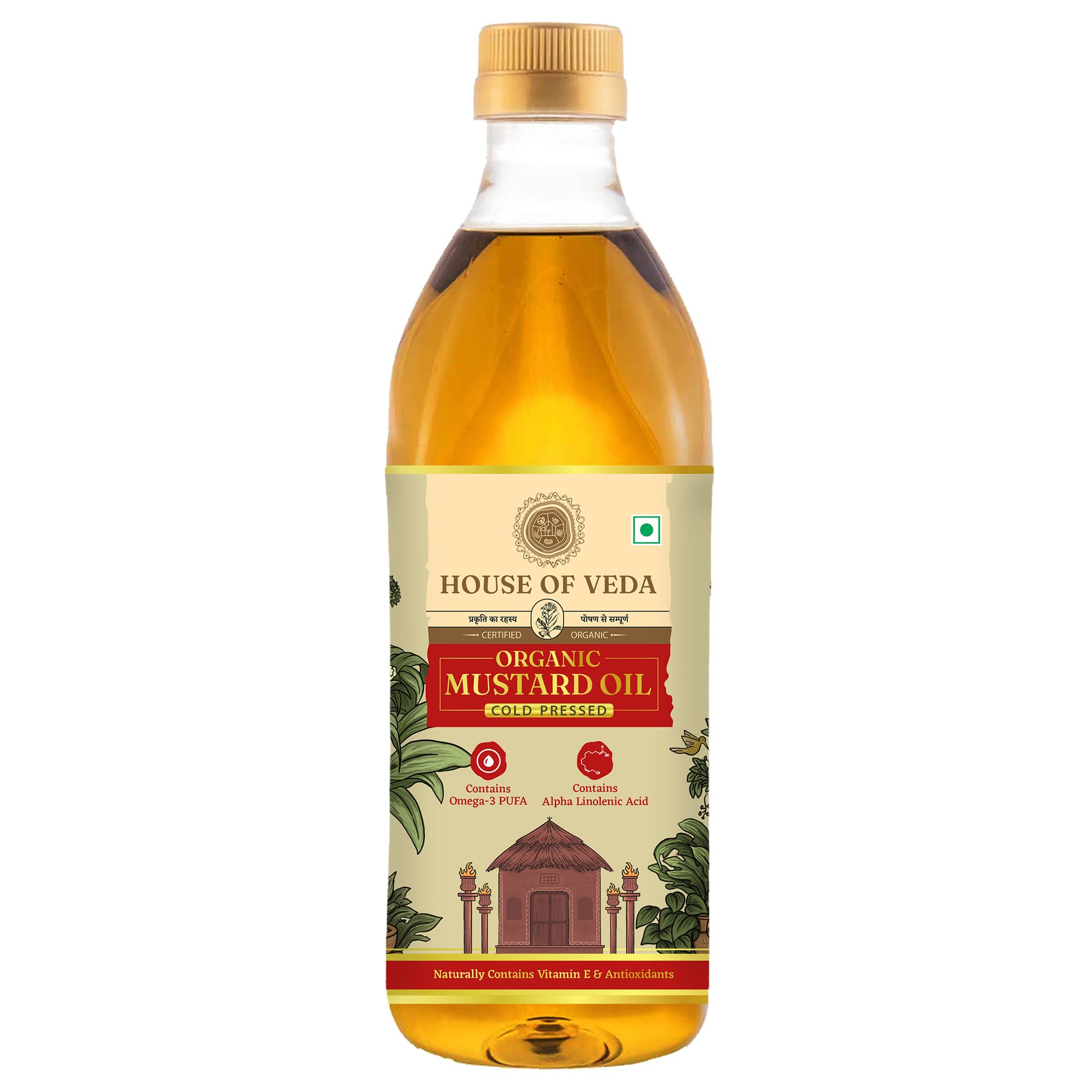 House of Veda Organic Mustard Oil - 1 Litre | Cold Pressed Mustard Oil for Cooking, Healthy Mustard Oil, No Trans Fats (B0BSNXZT4Q) Amazon Price History, Amazon Price Tracker