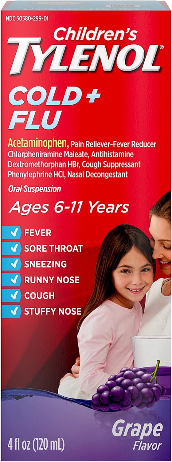 Children's Tylenol Cold & Flu Liquid Oral Suspension
