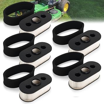 11013-7031 Air Filter with 11013-7025 Pre Filter Compatible with Kawasaki 11013-7026 FH541V FH580V FH381V FH430V FH480V 4 Stroke Engine John Deere M151769 M151768 Lawn Mower by Podoy 5 Pack